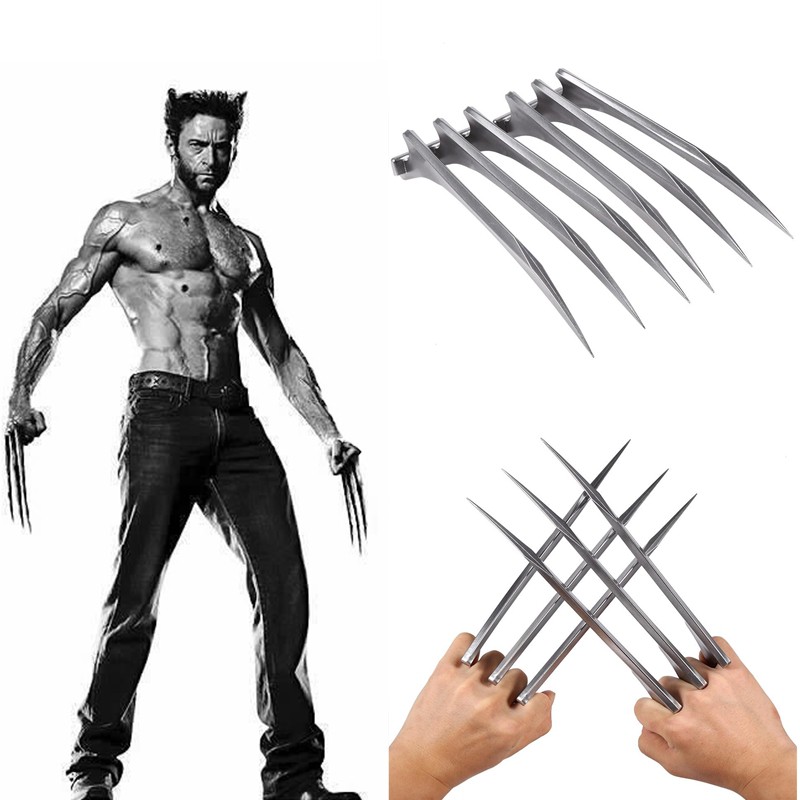 2 ชิ้น Wolverine Claws Paw ใบมีด X-Men Logan ผู้ใหญ่ขนาดคอสเพลย์ James Howlett Superhero เครื่องแต่งกาย Props