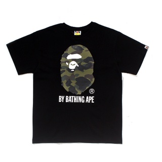 เสื้อตราหานคู่ - ใหม่ Unisex bape ผู้ชายผู้หญิงพิมพ์สบาย ๆ สั้นแขนสั้นเสื้อยืด