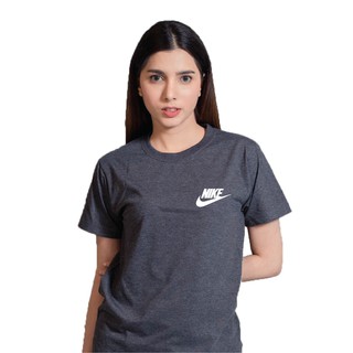 เสื้อ Nike (สีเทาเข้ม) เสื้อยืดแฟชั่น เสื้อคอกลม ผ้าcotton Fully comb 100% สวมใส่ได้ทั้งหญิงและชาย