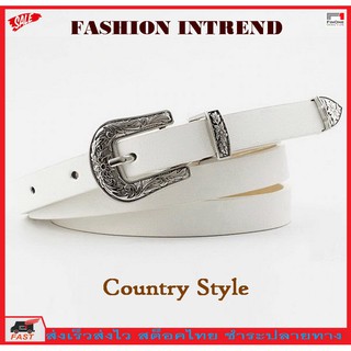 Fin 1  เข็มขัดผู้หญิง แฟชั่น เข็มขัด Woman Fashion Casual Belt No. 2934