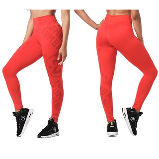 Zumba Smiles High Waisted Ankle Leggings (กางเกงเลคกิ้งออกกำลังกายซุมบ้าและโยคะ)