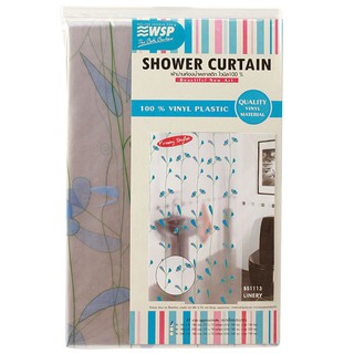 SHOWER CURTAIN WSP SCP-2 B5113 180X180CM FLOWER ม่านห้องน้ำ PVC WSP SCP-2 B5113 180X180 ซม. ลายดอกไม้ ผ้าม่านห้องน้ำ ม่า