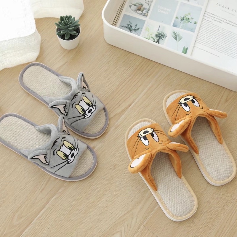 พร้อมส่ง💌 รองเท้า Tom and Jerry ทอมแอนด์เจอร์รี่ Slipper สลิปเปอร์น่ารัก 49026
