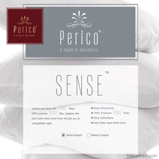 PERICO หมอนหนุน Mi Sense รุ่น Medium สีขาว เนื้อผ้าผลิตจาก Cotton Down Proof ระดับความนุ่มแน่นหมอนโรงแรม5ดาว ของแท้100%
