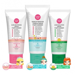 CATHY DOLL ACNE SOLUTION SERUM FOAM CLEANSER 100ML (แพ็คเกจใหม่)