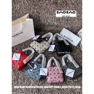 กระเป๋าถือ ขนาด 4x16x16cm 💕BAO BAO ISSEY MIYAKE LUCENT BOXY MINI TOTE BAG