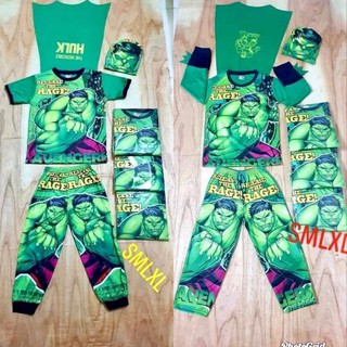 ชุดฮีโร่ขายาว ชุดฮัคHUlK ชุดแฟนซีเด็ก พร้อมส่ง