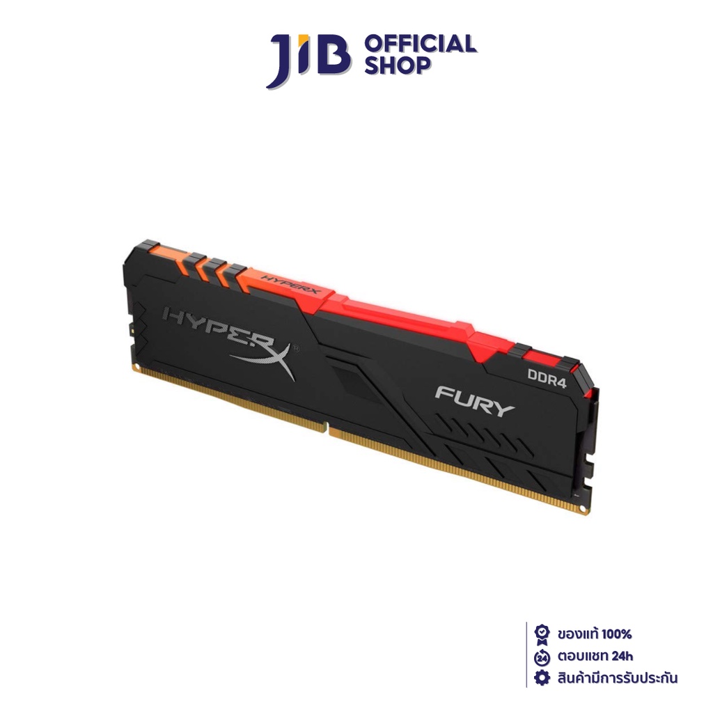 KINGSTON 8GB (8GBx1) DDR4/3200 RAM PC (แรมพีซี) HyperX FURY RGB (HX432C16FB3A/8)