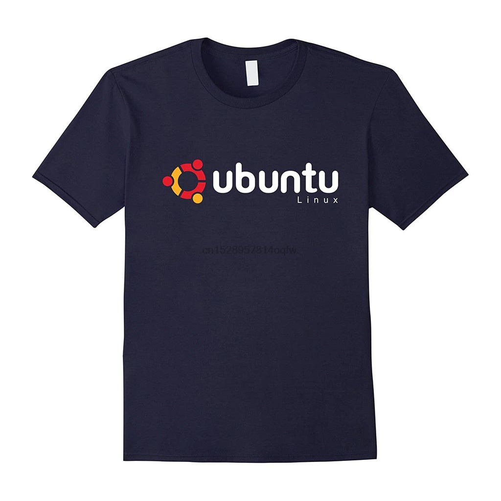 เสื้อยืดผู้ชาย Ubuntu Linux แบบแฟชั่น