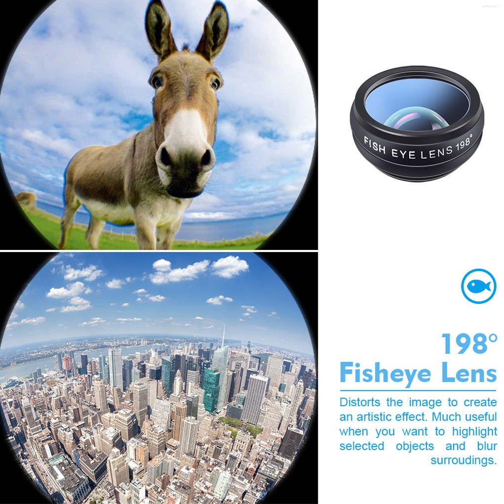 APEXEL APL-DG10 10 in 1 Phone Camera Lens Kit Fisheye Wide Angle Macro Telescope Lens for Smartphone  💛Kitchentool