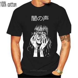 คอลูกเรือเสื้อยืดผ้าฝ้าย พิมพ์ลาย Junji Ito Anything but a Ghost Junji Ito IHbkcp49HMkled17 สําหรับผู้ชายS-5XL