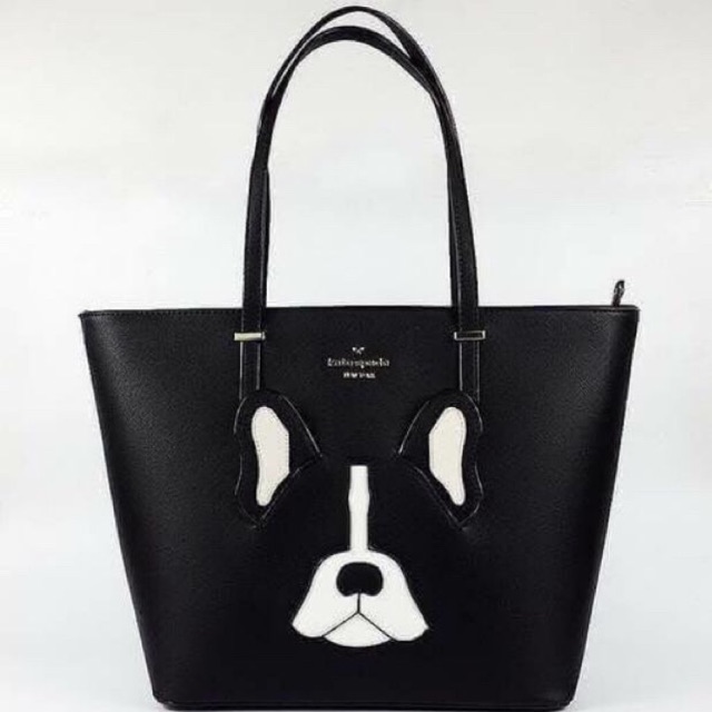 KATE SPADE CEDAR STREET MEDIUM FRENCH BULLDOG TOTE BAG แท้💯