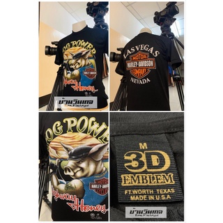 เสื้อยืด Harley (harley davidson) เสื้อยืด EMBLEM เสื้อผ้าผ้าบาง เสื้อเชิ้ตวินเทจ