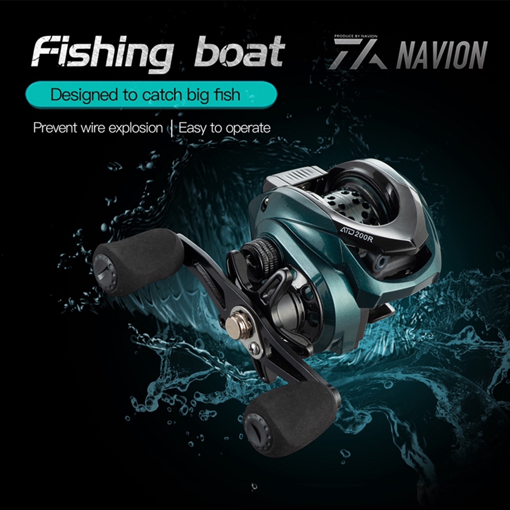 รอกเบทคาสติ้งสูงสุด 10KG รอกตกปลาลาก Ultra-Light 7.2: 1 Ratio เบรคแม่เหล็ก Baitcast Reel ยาวล้อหล่อ Reel Tackle - รูปที่ 2