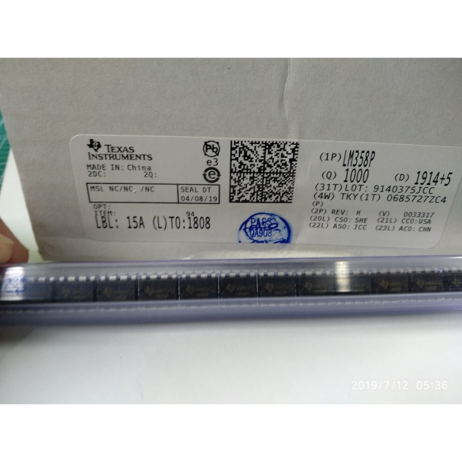 Lm358 lm358 P dip 8pin TI texas เครื่องมือ LM358