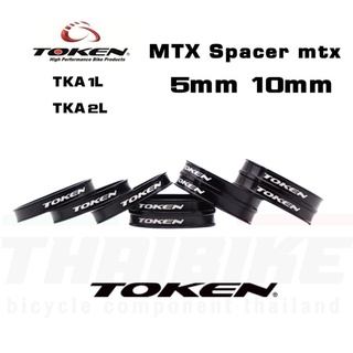 แหวนรองคอจักรยานแบบอลูมิเนียมตัวเบา TOKEN TKA1L TKA2L 5/10มม.