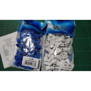 Plug (ปลอกหุ้มหัวแลน) G-LINK รุ่น GL-387 Boots RJ45 CAT5 (50/Pack) *คุณภาพดี* มี น้ำเงิน แดง เหลือง ดำ ขาว เทา- 1 ปี