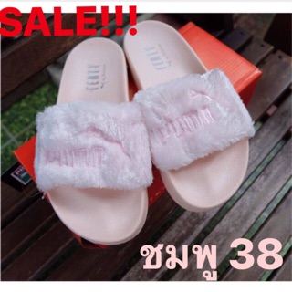 SALE! ชมพู38 คู่สุดท้าย รองเท้าแตะ PUMA BY REHANNA