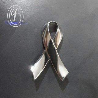 Finejewelthai-เข็มกลัด-เข็มกลัดโบว์-เงินแท้-Z1001