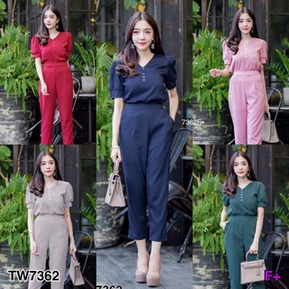 TW 7362 ชุดเซท ชุดทำงาน ใส่ทำงาน (ฟรีไซส์ M อก 34-36 เอว25-30 สพ36-40)