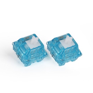 [Tactile] HUANO Ice blue tactile Switches x1 สวิทช์สองจังหวะสีขาวฟ้าใส น้ำหนัก 60 g มีความ Bump แรง คล้าย Durock T1