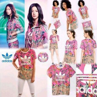 ADIDAS Pink Floral T-shirt