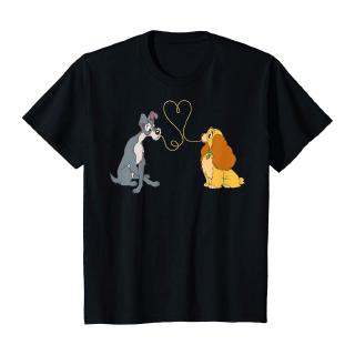 เสื้อยืดลายกราฟฟิก disney lady and the tramp bella notte