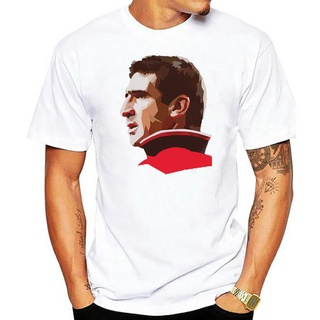 เสื้อยืดพิมพ์ลายแฟชั่น เสื้อยืดคอกลม แขนสั้น ผ้าฝ้าย พิมพ์ลาย Eric Cantona สําหรับผู้ชาย