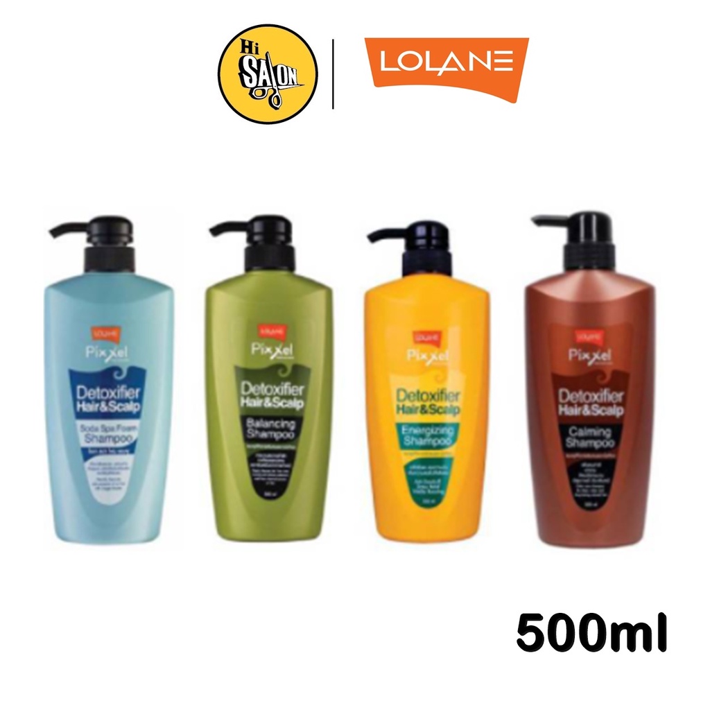 Lolane Pixxel Detoxifier Hair & Scalp Shampoo 500 ml โลแลน ดีท็อกซ์ซิฟายเออร์ แชมพูดีท็อกเส้นผมและหน