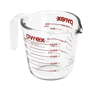 FREE HOME ถ้วยตวงแก้ว PYREX 500 มล. แก้วน้ำดื่ม แก้ว