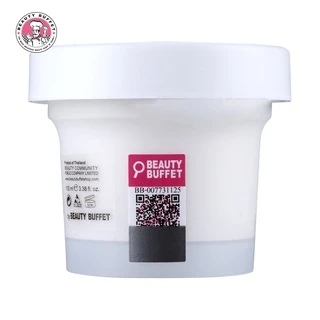 BEAUTY BUFFET SCENTIO MILK PLUS WHITENING Q10 FACIAL MASK -มิลค์พลัส ไบร์ แอนด์ ไวท์ เฟเชียล มาส์ค (100 ml)