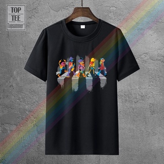 เสื้อยืดผ้าฝ้ายพิมพ์ลาย เสื้อยืด พิมพ์ลายการ์ตูนอนิเมะ The Muppet Show Character Abbey Road สไตล์วินเทจ สําหรับผู้หญิง