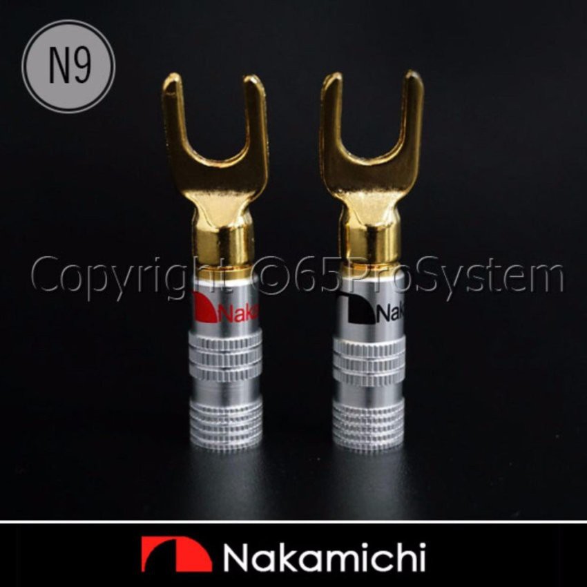 Nakamichi Spade Plugs (N9) ก้ามปูนากามิชิ 24K Gold plated 1คู่
