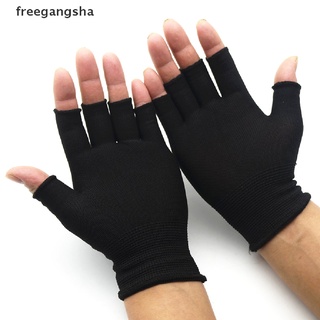 [FREG] Half Finger Fingerless Gloves For Women And Men Wool Knit Wrist Cotton Gloves FDH