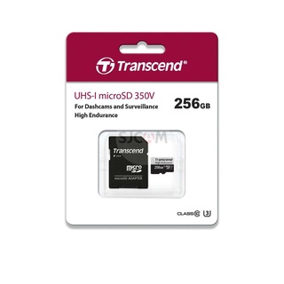 Transcend MicroSD Card 256GB :High Endurance *รับประกัน 2 ปี-มีใบกำกับภาษี-TS256GUSD350V