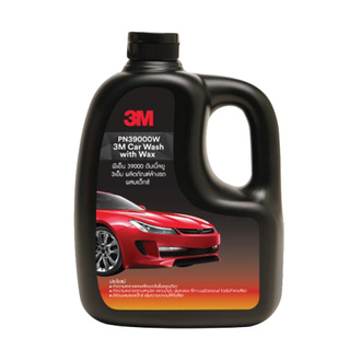 🔥แนะนำ!! 3M แชมพูล้างรถยนต์ สูตรผสมแวกซ์ รุ่น XS002006335 ขนาด 1000 มล. สีดำ Auto Care &amp; Detailing