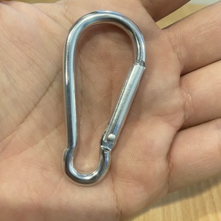 ถูกที่สุด‼️ Aluminum spring carabiner ขนาดใหญ่ 60*24 mm