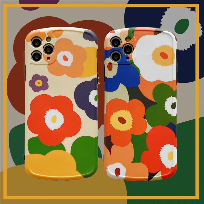 Korean style color flower soft shell 11Pro Max Apple X / XS / XR / SE mobile phone shell iPhone9 / 7