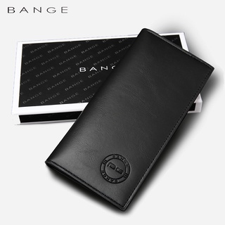 BANGE กระเป๋าสตางค์ ใบยาว ใส่เหรียญได้ ใส่บัตรได้ สําหรับผู้ชาย