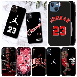 เคสโทรศัพท์มือถือนิ่ม ลายบาสเก็ตบอล Jordan 23 สีดํา สําหรับ Redmi 7 8 6A 7A 8A 6 Pro