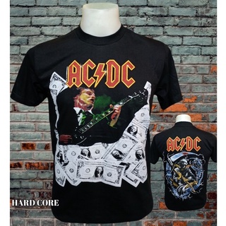 เสื้อวง AC DC วงร็อคในตำนาน ไม่มีตะเข็บข้าง คอฟิต ป้ายUSA เสื้อร็อค เสื้อผ้าผู้ชาย เสื้อทัวร์ วงร็อคต่างประเทศ