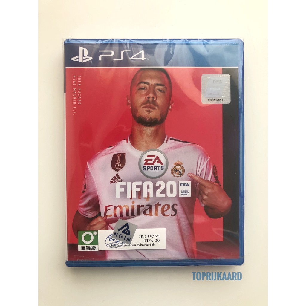 [มือสอง][PS4] FIFA 20 (Zone 3) สภาพแผ่นสวย กรีดซีล มี Code