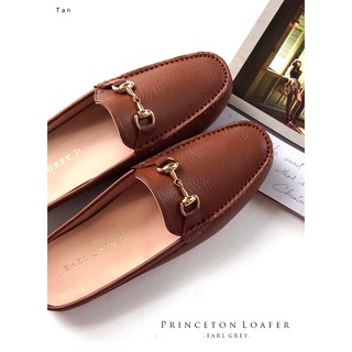 EARL GREY รองเท้าหนังหนังแท้ หนังนิ่ม พื้นนุ่ม มีซัพพอร์ต รุ่น Princeton Loafer series in Tan