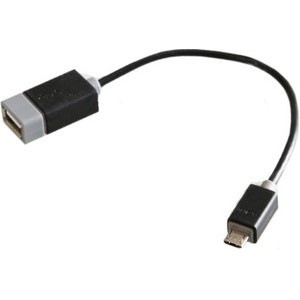 Prolink USB Micro-B Plug - USB A Socket OTG Mobile Phone Adapter 0.15m (PB491)