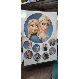 แผ่นเวเฟอร์ตกแต่งเค้ก แผ่น photo cake (Wafer Sheet)Elza Frozen  สามารถ ปรับเเต่ง ขนาดได้คะ หรือมีรูปส่งมาให้พิมพ์ได้คะ