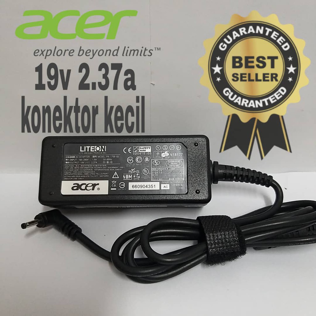 อะแดปเตอร์ชาร์จ Acer Spin 1 SP111-31 Spin 3 SP31 Spin 5 PA-1700-02 SP513-51-57TP 19V-2.37 3.0x1.1 #3