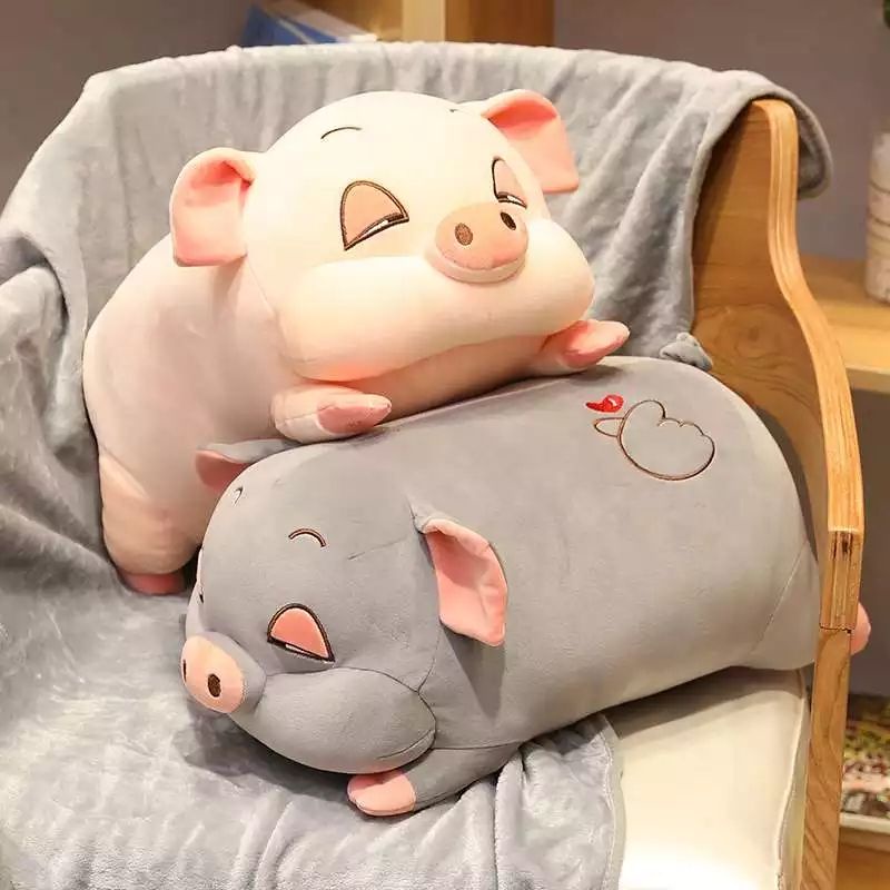 ตุ๊กตามีผ้าห่ม หมูง่วง ผ้านิ่มเด้ง มีผ้าห่ม3ฟุต อ้วนๆนุ่มๆเด้งๆ