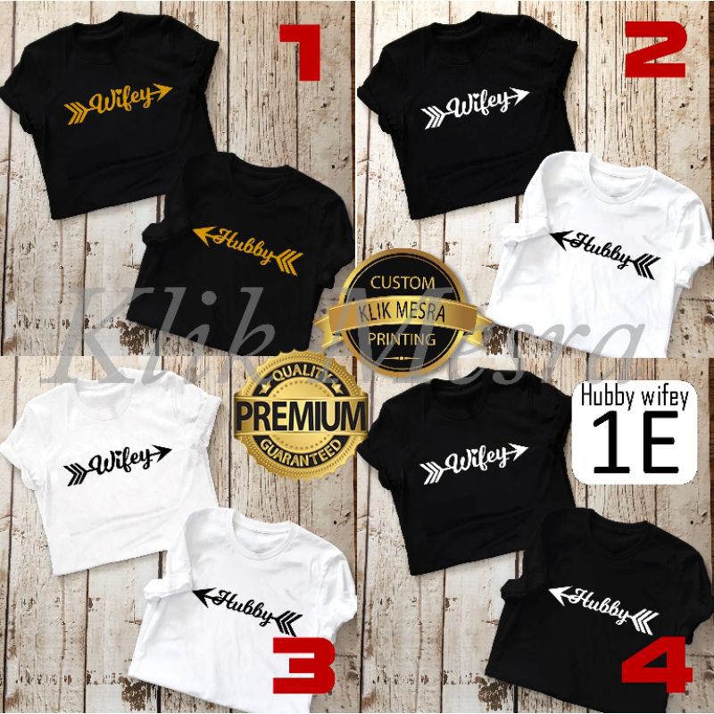 Sweet Couple HUBBY & WIFEY Short / Long Sleeve Type - HW1E