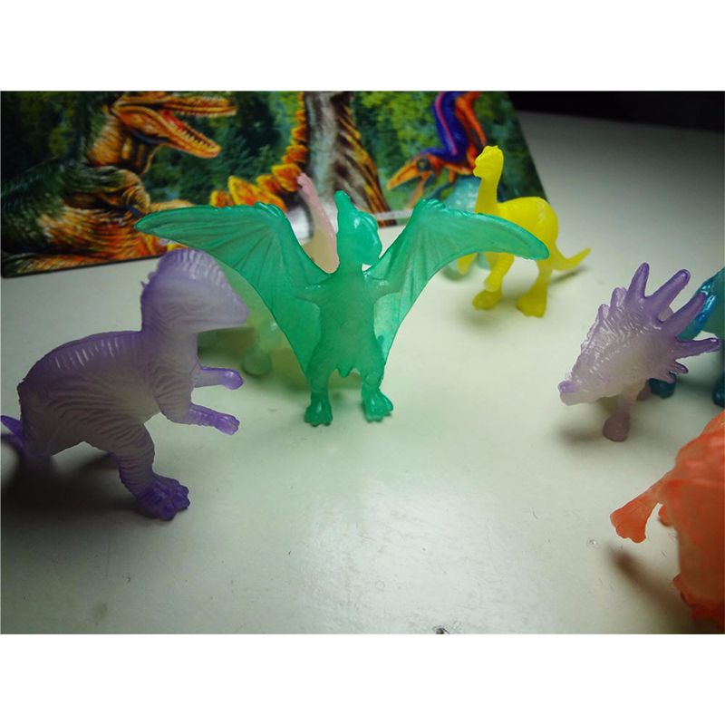 16pcs Jurassic World Dinosaurs Glow in the Dark Luminous Kids Toy ...