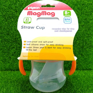 Pigeon แก้วหัดดื่ม พีเจ้น MagMag Spout Cup Step 3 BPA Free สำหรับน้อง 8 เดือนขึ้นไป